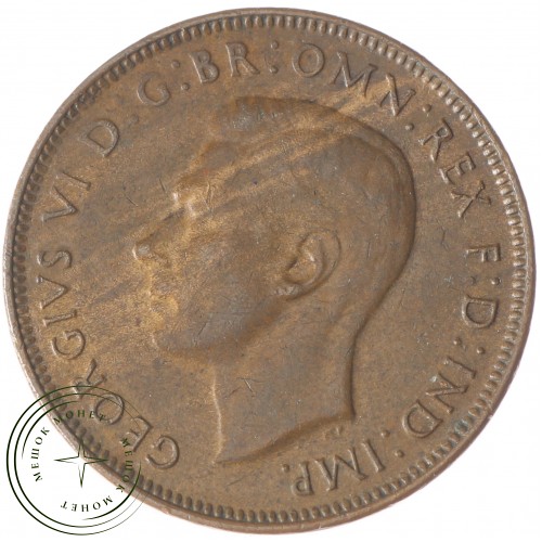 Австралия 1/2 пенни 1948