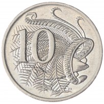Монета Австралия 10 центов 2002
