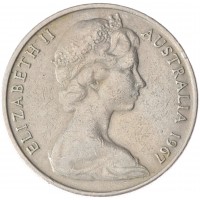 Австралия 20 центов 1967