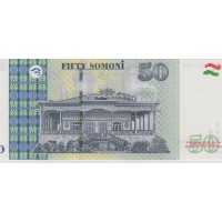 Банкнота Таджикистан 50 сомони 2021