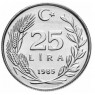 Турция 25 лир 1985 - 1988 случайный выбор — 937043939