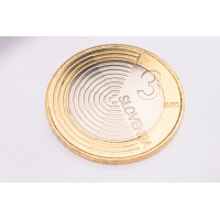 Монета Словения 3 евро 2009 100 лет первому полету