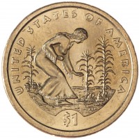 Монета США 1 доллар 2009 Посадка культур