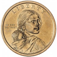 Монета США 1 доллар 2009 Посадка культур