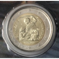 Монета Сан-Марино 2 евро 2011 500 лет со дня рождения Джорджо Вазари