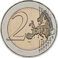 Монета Финляндия 2 евро 2025 Легкая атлетика