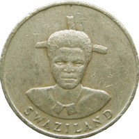 Монета Свазиленд 1 лилангени 1986
