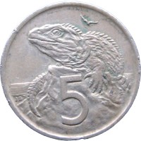 Новая Зеландия 5 центов 1974