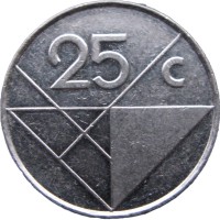 Аруба 25 центов 2001