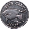 Бермудские острова 5 центов 2005