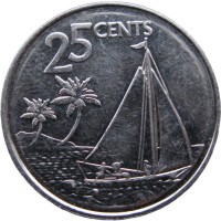 Багамские острова 25 центов 2015