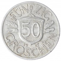 Монета Австрия 50 грош 1947