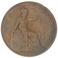Великобритания 1 пенни 1914