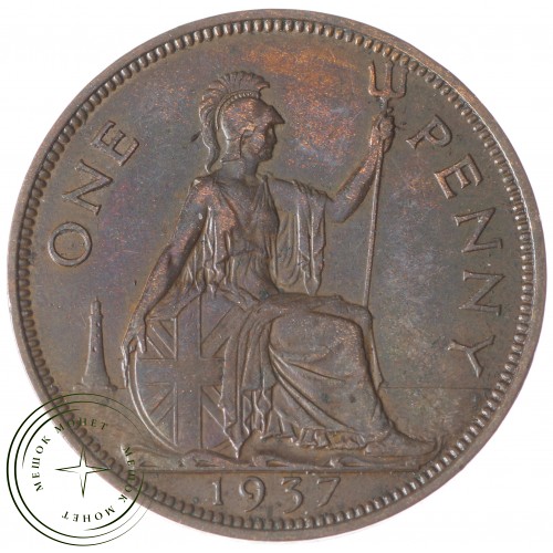 Великобритания 1 пенни 1937