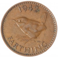Великобритания 1 фартинг 1942