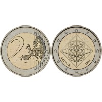 Монета Латвия 2 евро 2024 Пузурис
