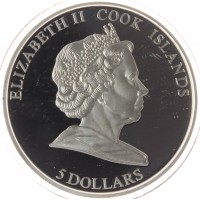 Монета Острова Кука 2008 набор Свято-Успенская Киево-Печерская Лавра