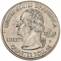 Монета США 25 центов 2009 Гуам