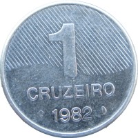 Монета Бразилия 1 крузейро 1982