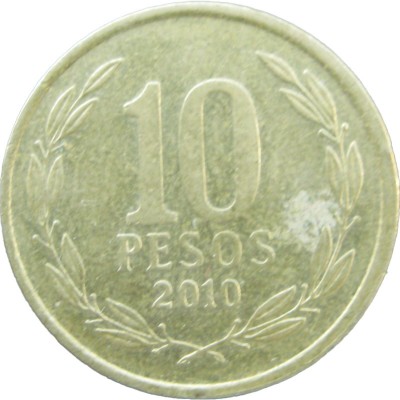 Чили 10 песо 2010