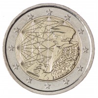 Монета Греция 2 евро 2022 Эразмус