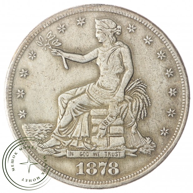 Копия 1 доллар 1878 S Торговый