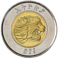 Монета Эфиопия 1 быр 2010