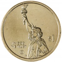 Монета США 1 доллар 2024 Джордж Вашингтон Карвер