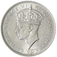 Монета Малайя 20 центов 1939