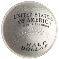 Монета США 1/2 доллара 2014 Национальный зал славы бейсбола