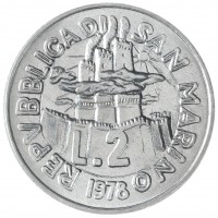 Сан-Марино 2 лир 1978