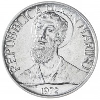 Монета Сан-Марино 5 лир 1972