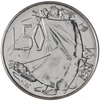 Монета Сан-Марино 50 лир 1981