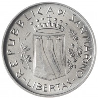 Монета Сан-Марино 5 лир 1981