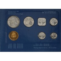 Аруба набор 6 монет 5, 10, 25, 50 центов и 1, 2½ 1993