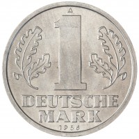 Монета Германия - ГДР 1 марка 1956