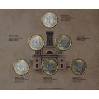 Беларусь набор 6 монет 2 рубля 2020 Архитектурное наследие