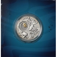 Монета Ниуэ 2 доллара 2013 Золотая рыбка