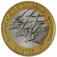 Монета Экваториальная Гвинея 1000 франков 2020