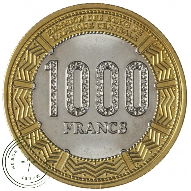 Экваториальная Гвинея 1000 франков 2020