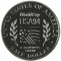 Монета США 1/2 доллара 1994 Чемпионат мира по футболу 1994