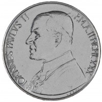 Монета Ватикан 50 лир 1980