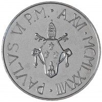 Монета Ватикан 50 лир 1978