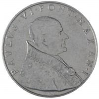 Монета Ватикан 50 лир 1963