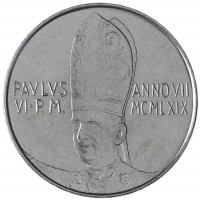 Ватикан 50 лир 1969