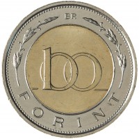 Монета Венгрия 100 форинт 2023 175 лет Вооружённым силам Венгрии