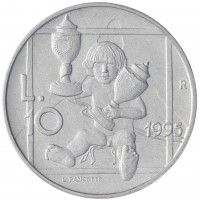 Монета Сан-Марино 10 лир 1995