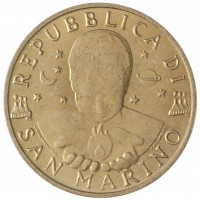 Монета Сан-Марино 20 лир 1996