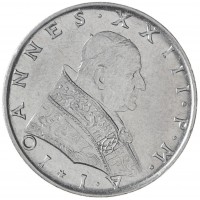 Монета Ватикан 50 лир 1959