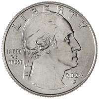 Монета США 25 центов 2024 Зиткала-Ша